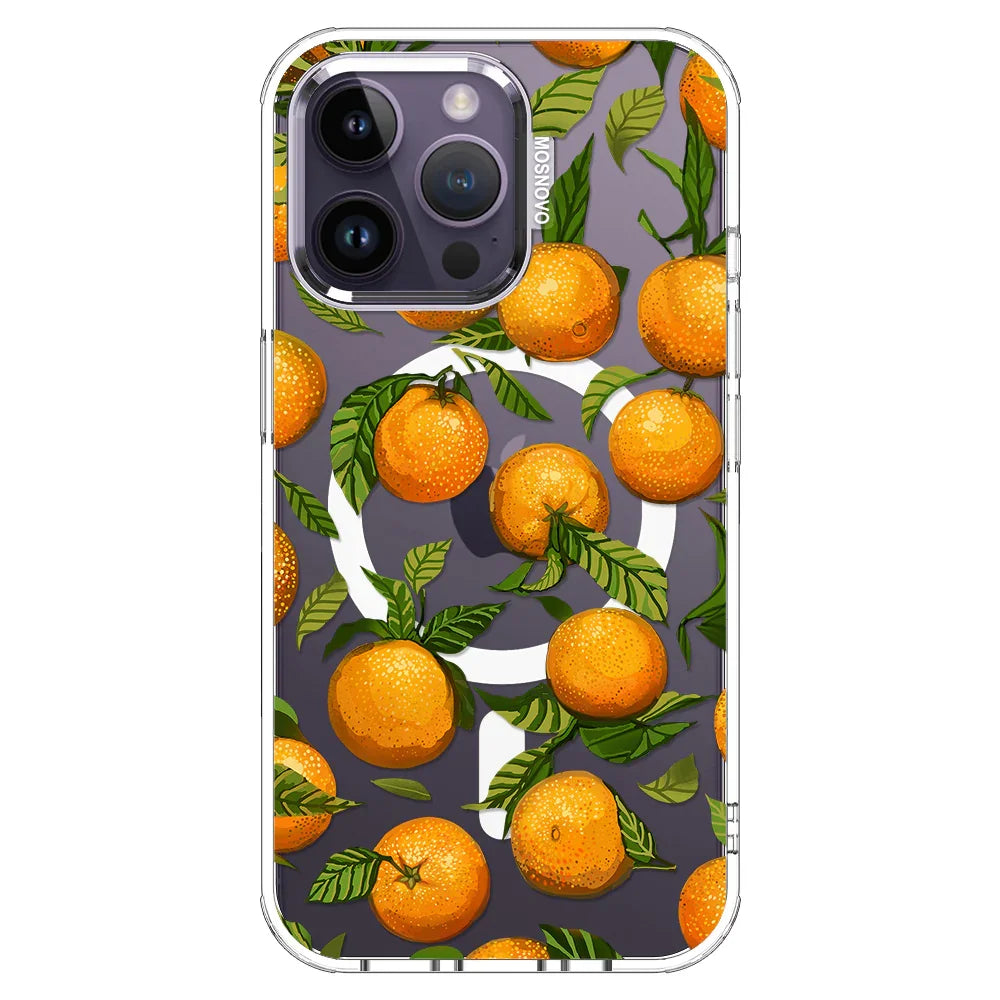Tangerine Phone Case - iPhone 14 Pro Max Case Clear With MagSafe
