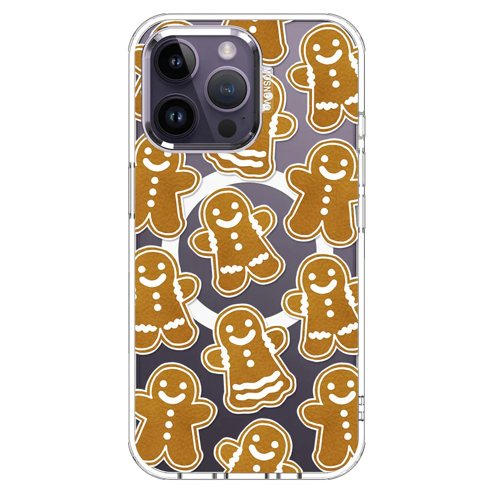 Ginger Breadman Phone Case - iPhone 14 Pro Max Case Clear With MagSafe