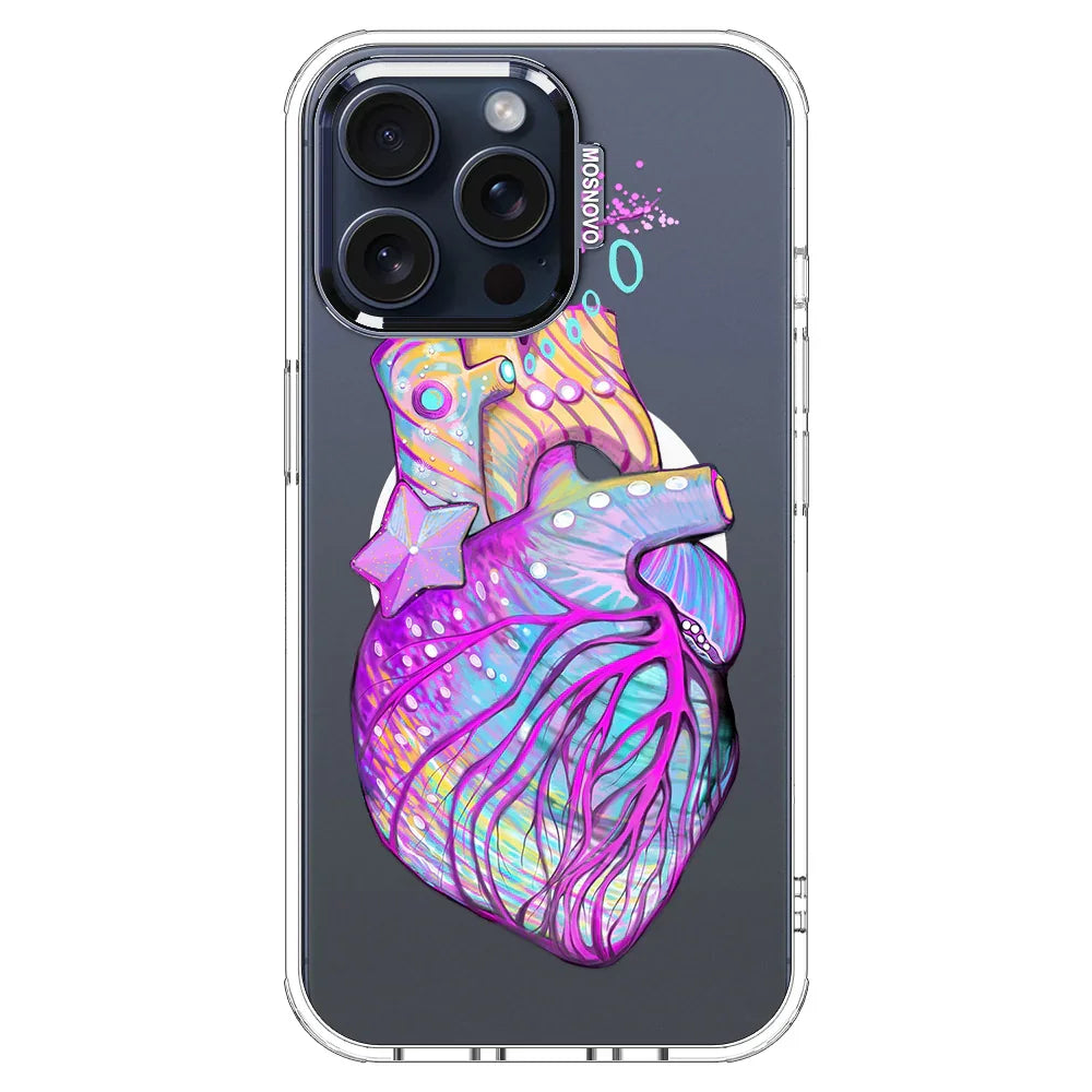 Art of Heart Phone Case - iPhone 15 Pro Max Case Clear With MagSafe