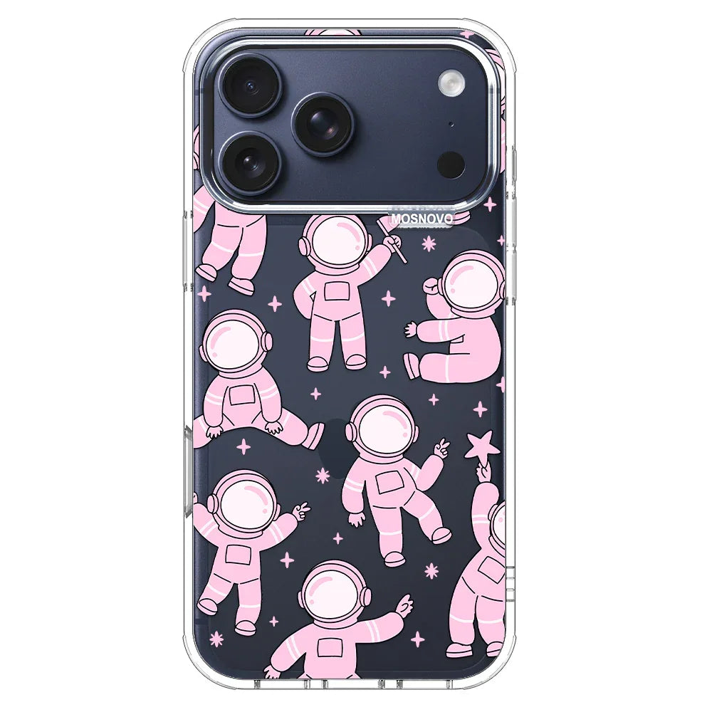 Pink Astronaut Phone Case - iPhone 17 Pro Max Case – MOSNOVO