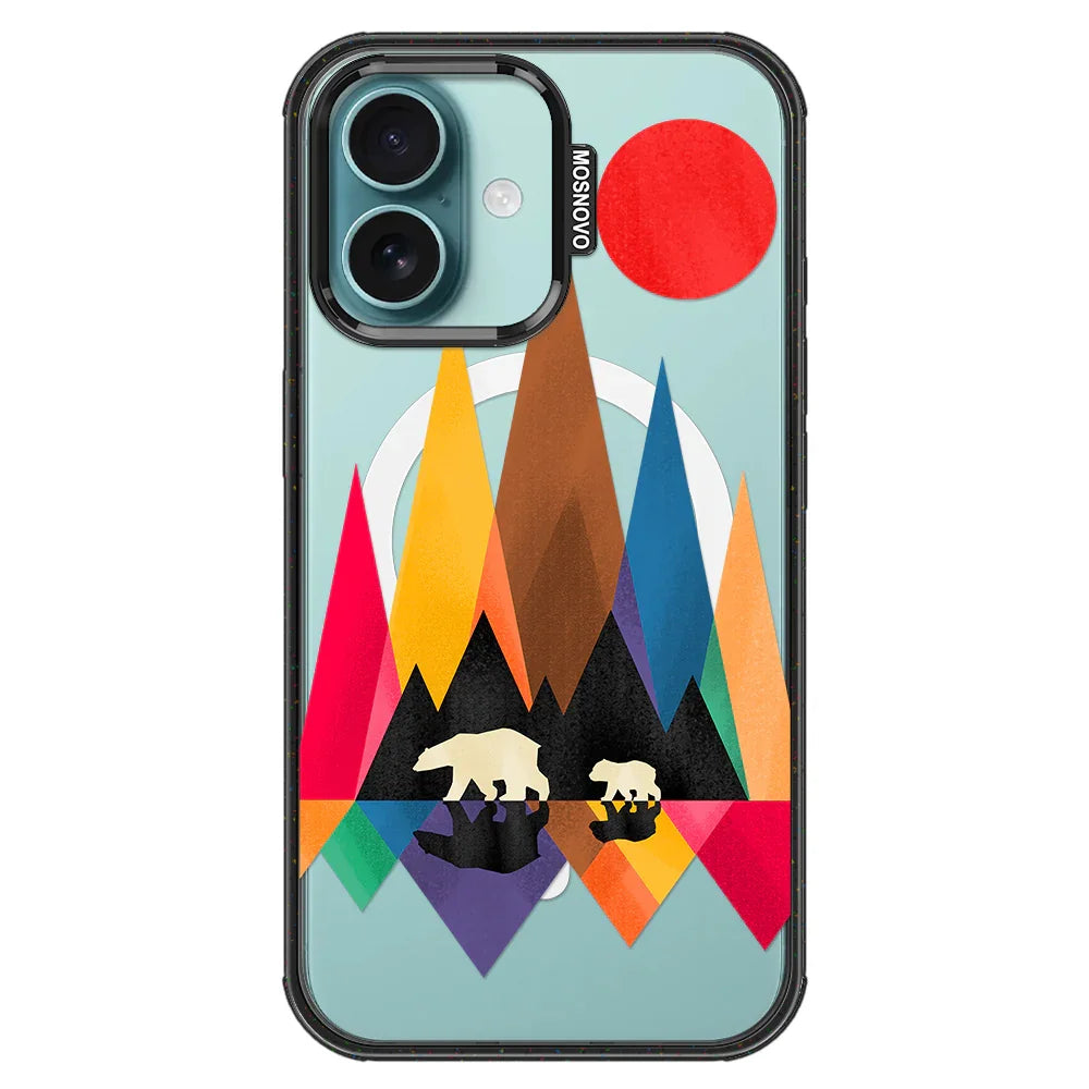 Mama Bear Phone Case - iPhone 16 Plus Case Clear Black ShockStone With MagSafe