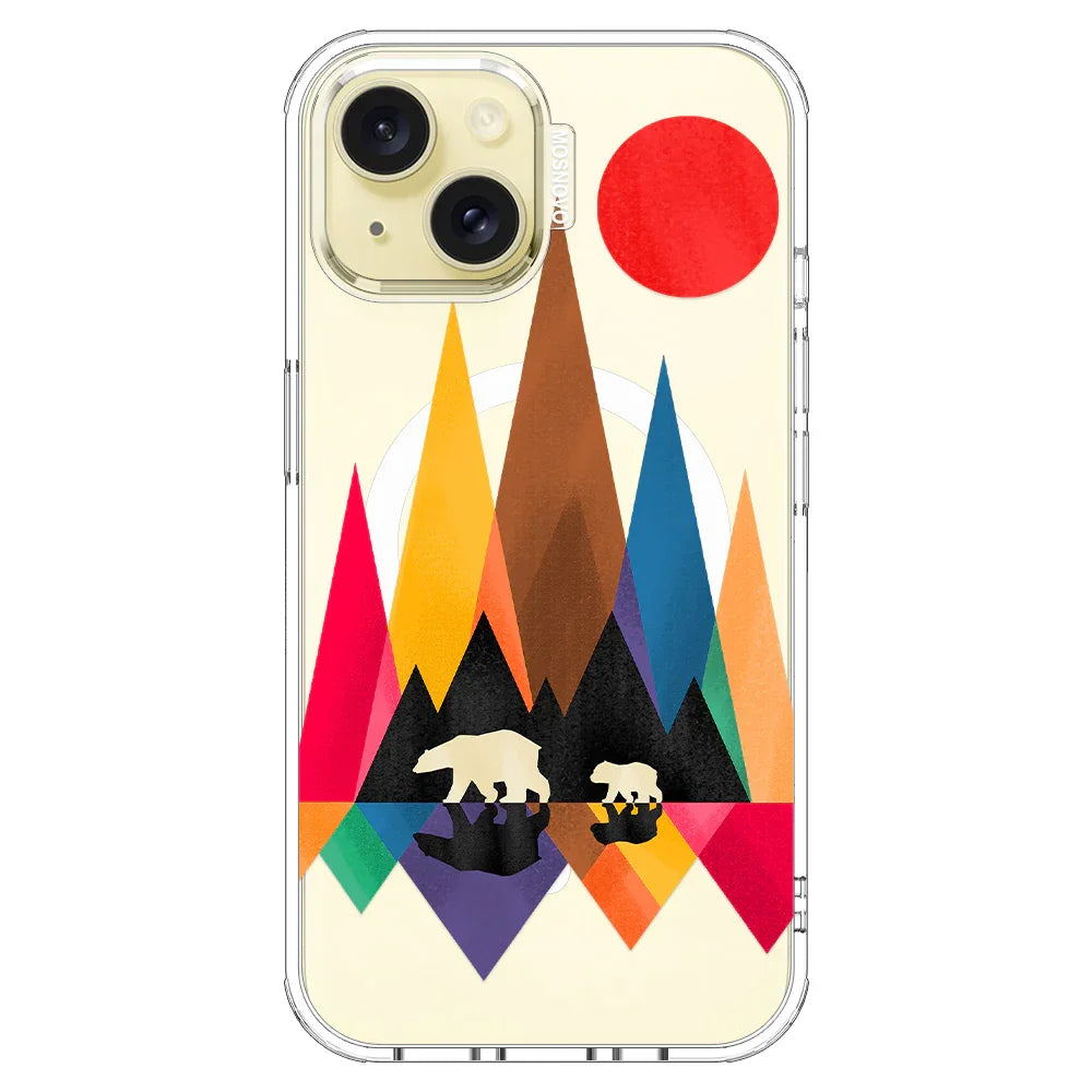 Mama Bear Phone Case - iPhone 15 Plus Case Clear With MagSafe