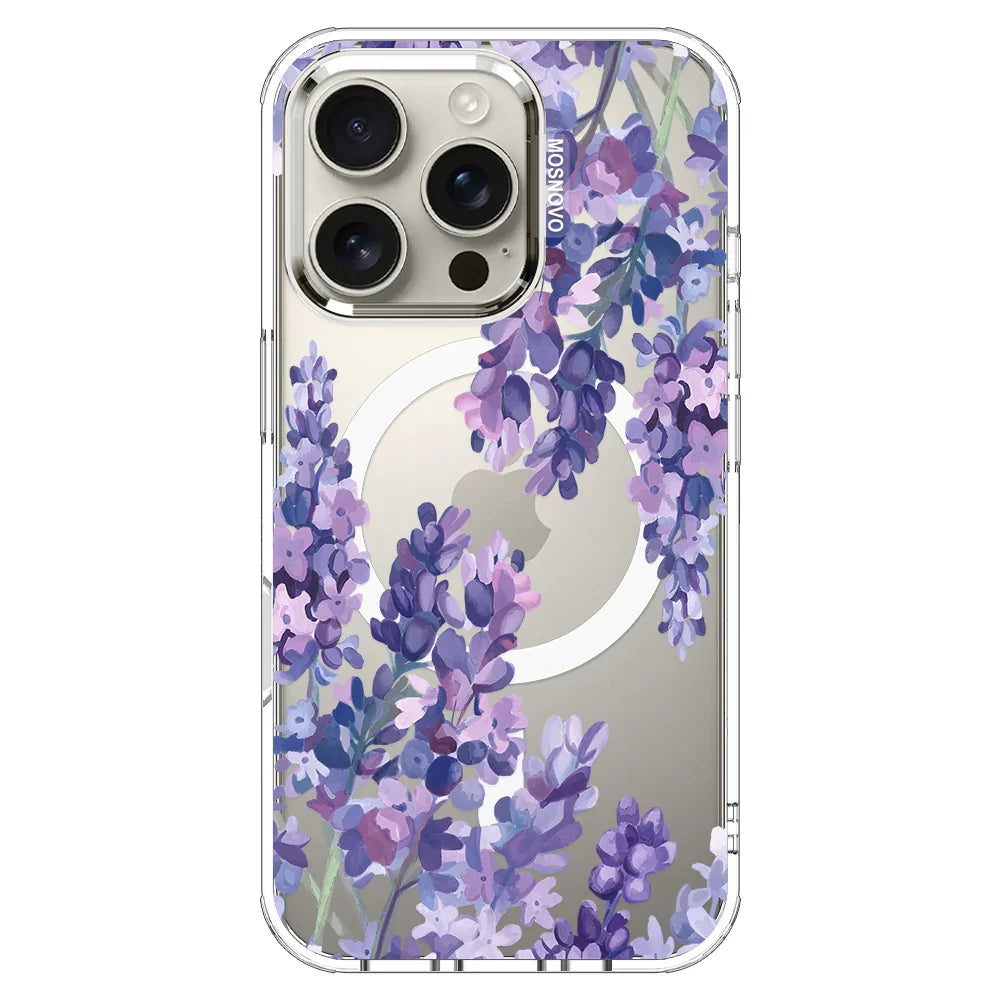 Lavender Phone Case - iPhone 16 Pro Case Clear With MagSafe