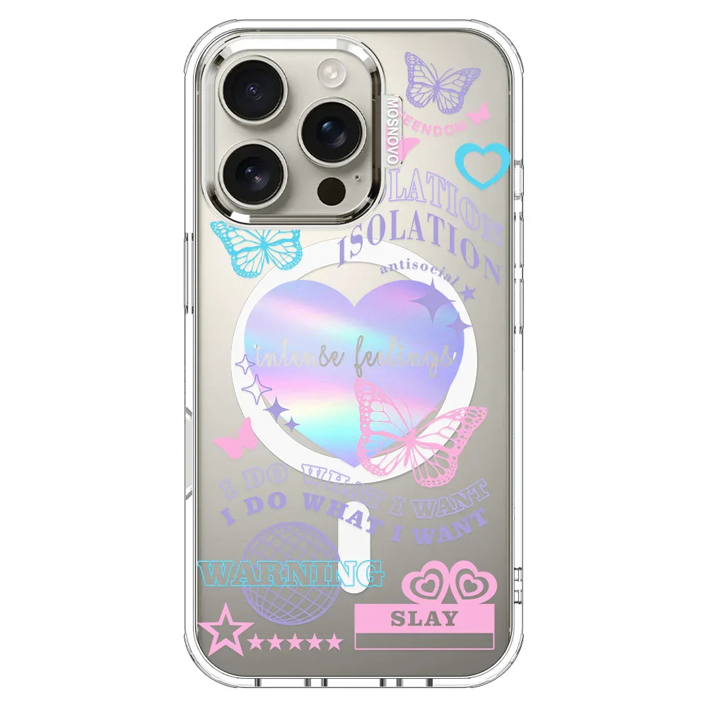 Intense Feeling Phone Case - iPhone 16 Pro Case Clear With MagSafe