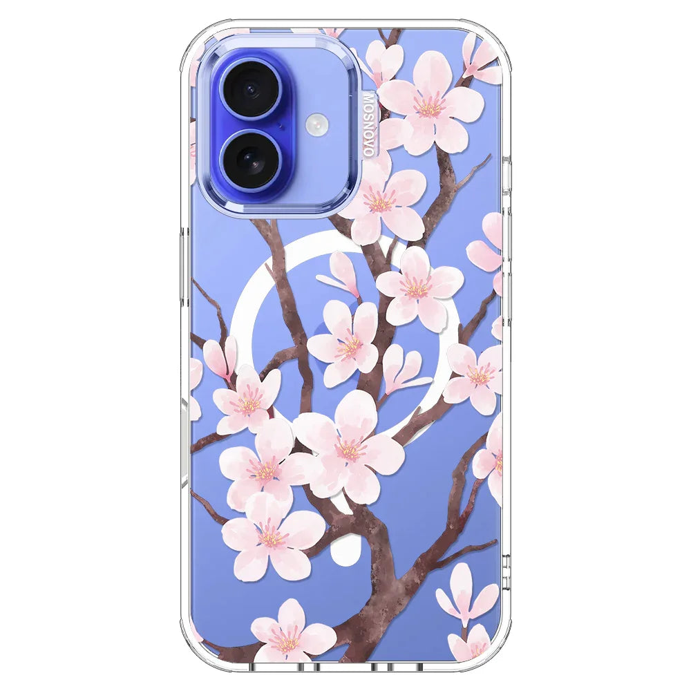 Cherry Blossom Flower Phone Case - iPhone 16 Case – MOSNOVO