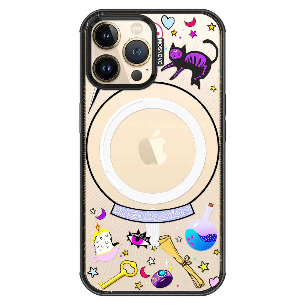 Wizardry Phone Case - iPhone 13 Pro Max Case Clear Black ShockStone With MagSafe