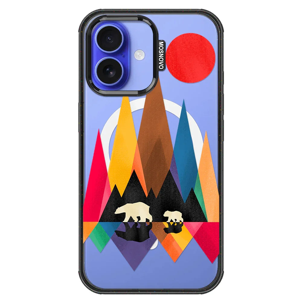 Mama Bear Phone Case - iPhone 16 Plus Case Clear Black ShockStone With MagSafe