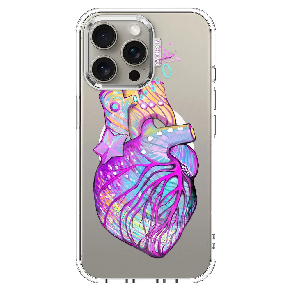 Art of Heart Phone Case - iPhone 15 Pro Max Case Clear With MagSafe