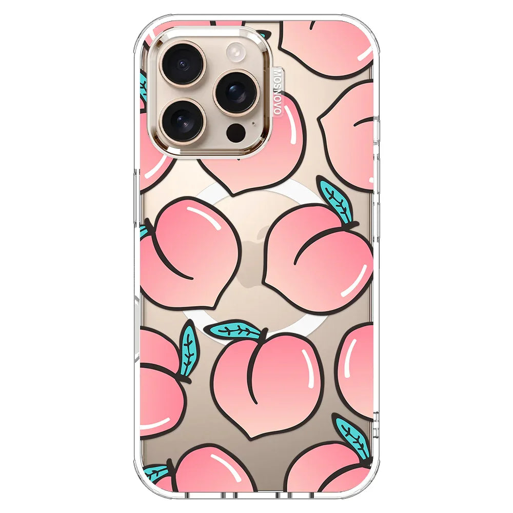 Cute Peach Phone Case - iPhone 16 Pro Max Case – MOSNOVO