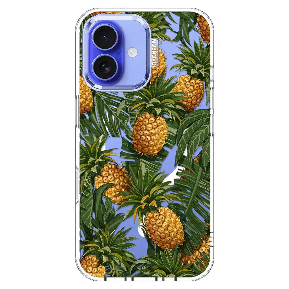 Pineapples Phone Case - iPhone 16 Case Clear With MagSafe