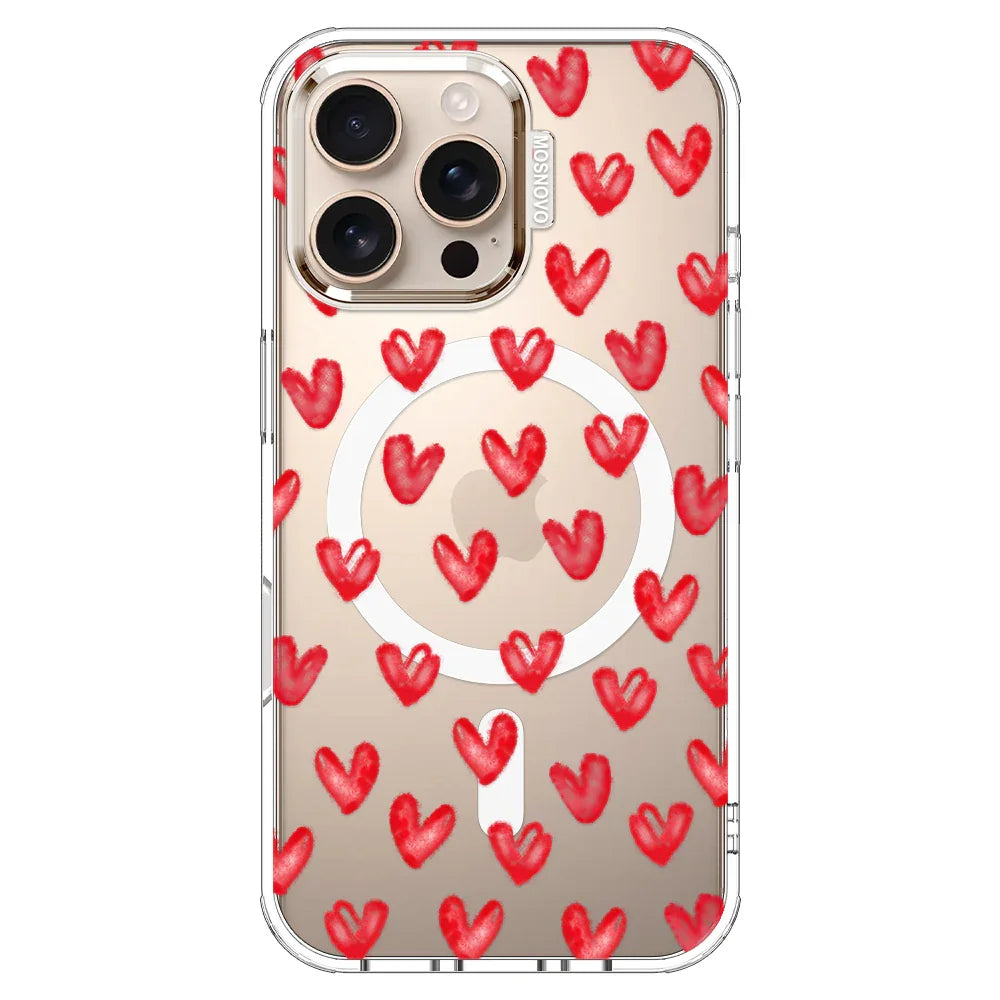 Cute Little Hearts Phone Case - iPhone 16 Pro Max Case – MOSNOVO