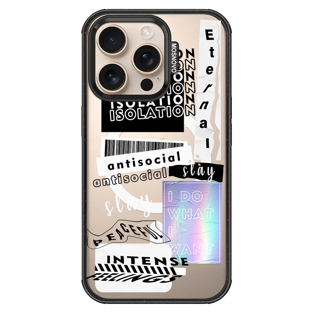 Slay Phone Case - iPhone 16 Pro Case Clear Black ShockStone With MagSafe