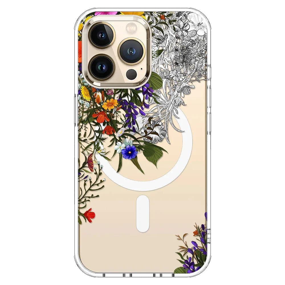 Spring Meadow Phone Case - iPhone 13 Pro Case Clear With MagSafe
