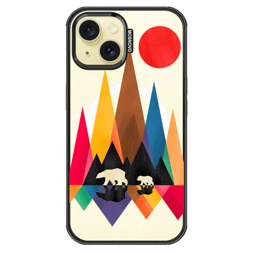 Mama Bear Phone Case - iPhone 15 Plus Case Clear Black ShockStone With MagSafe