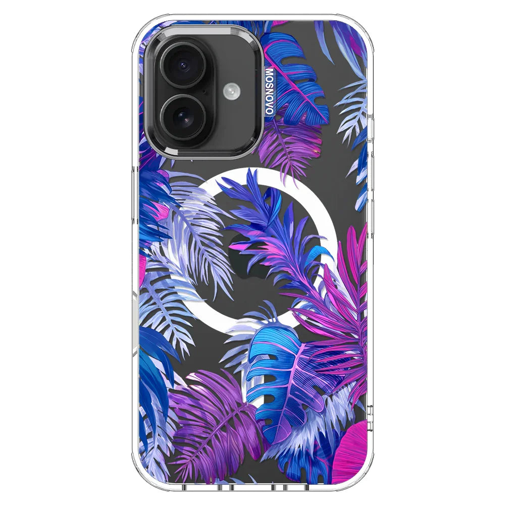 Fancy Palm Leaf Phone Case - iPhone 16 Case Clear With MagSafe