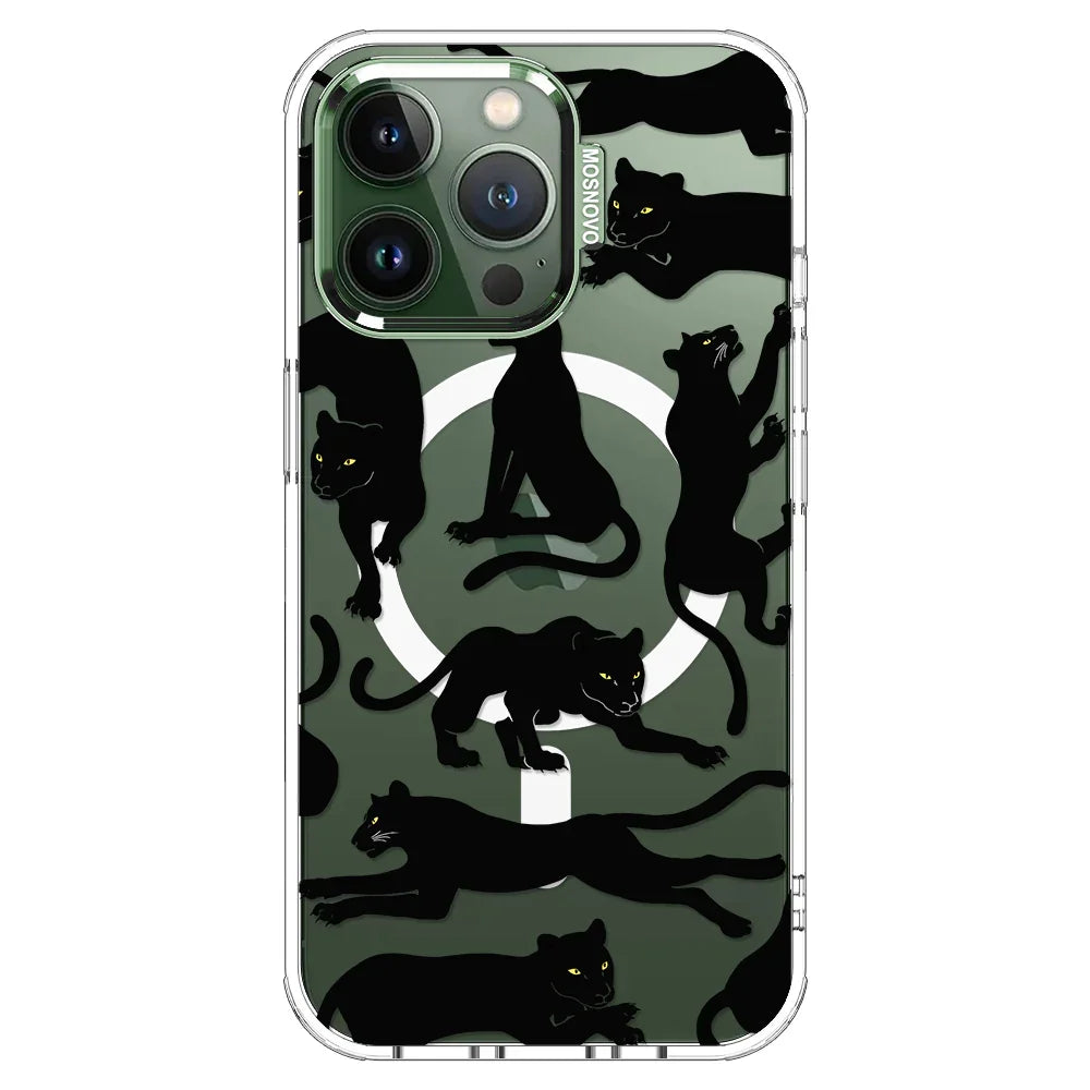 Black Panther Phone Case - iPhone 13 Pro Case Clear With MagSafe