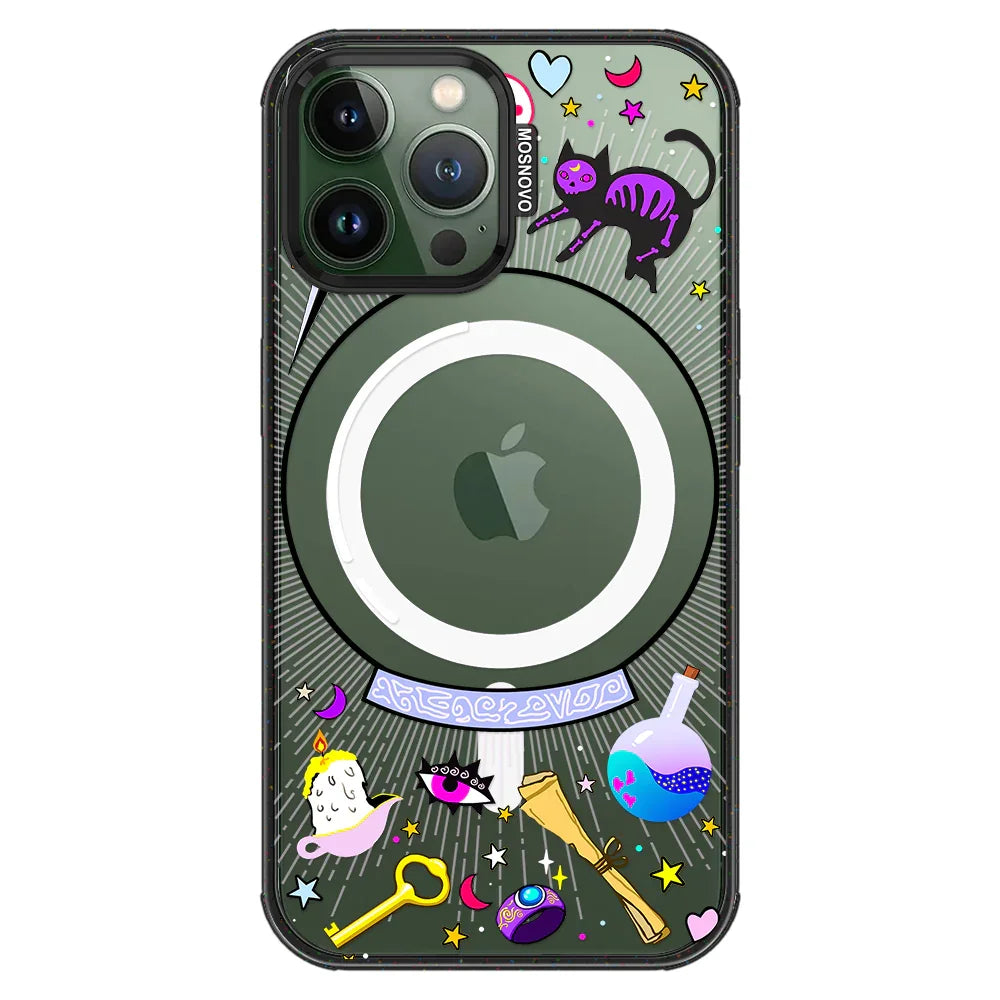 Wizardry Phone Case - iPhone 13 Pro Max Case Clear Black ShockStone With MagSafe