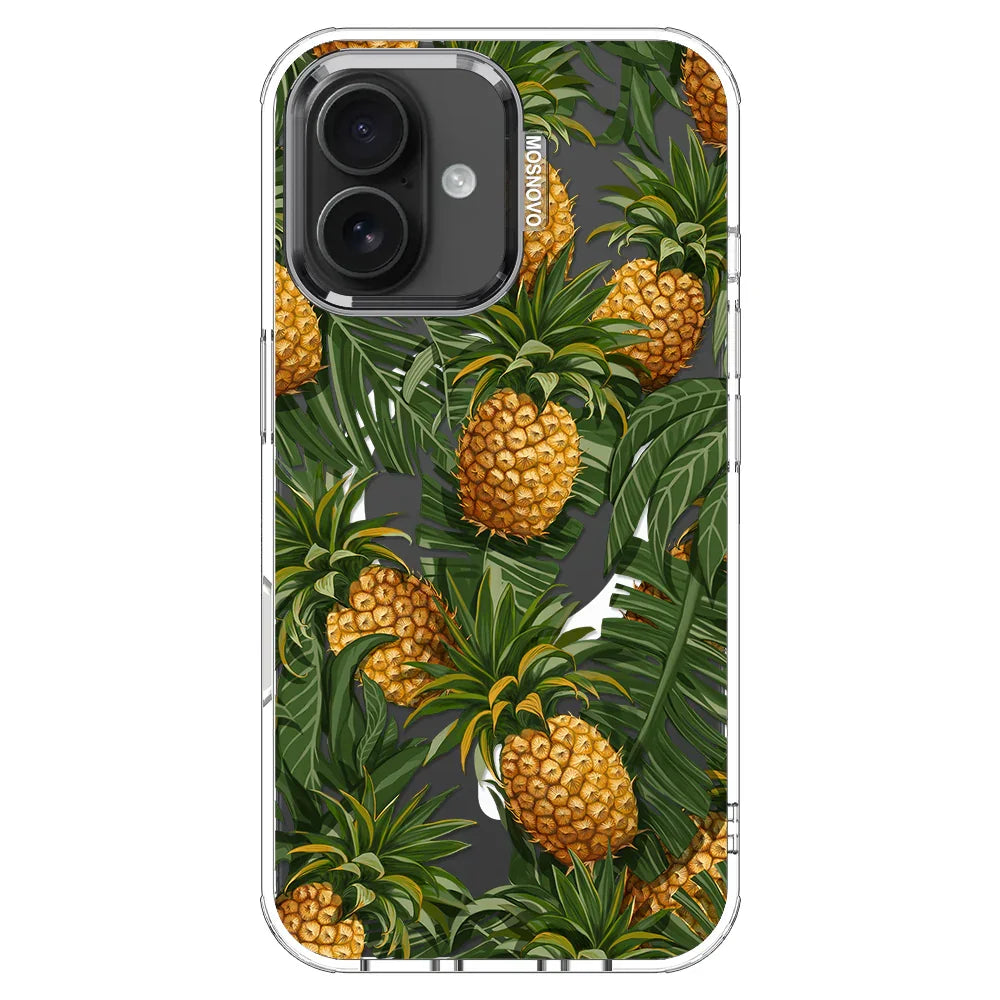 Pineapples Phone Case - iPhone 16 Case Clear With MagSafe