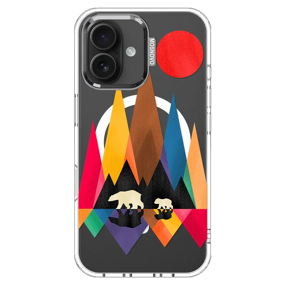 Mama Bear Phone Case - iPhone 16 Plus Case Clear With MagSafe