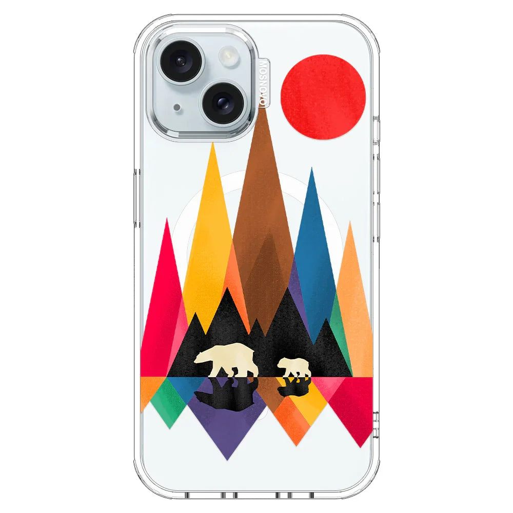 Mama Bear Phone Case - iPhone 15 Plus Case Clear With MagSafe