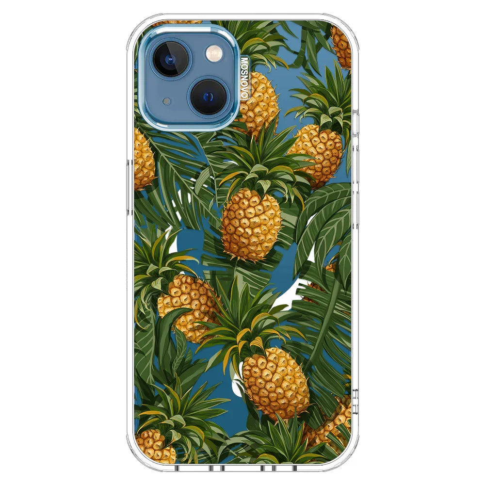Pineapples Phone Case - iPhone 13 Case Clear With MagSafe