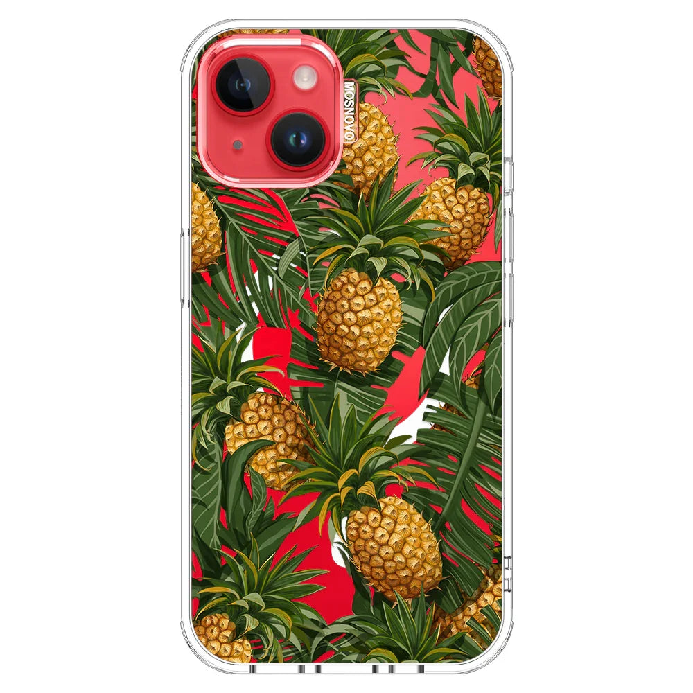 Pineapples Phone Case - iPhone 13 Case Clear With MagSafe