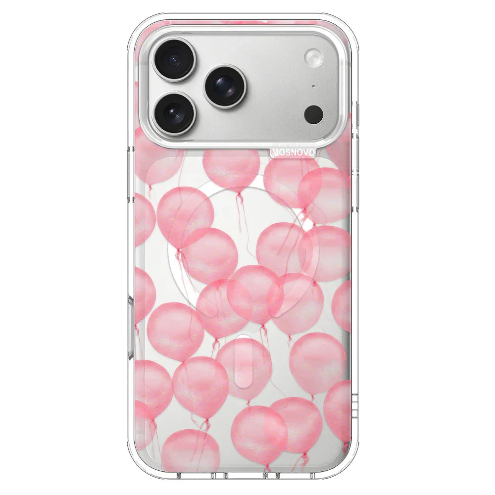 Pink Ballons Phone Case - iPhone 17 Pro Max Case – MOSNOVO