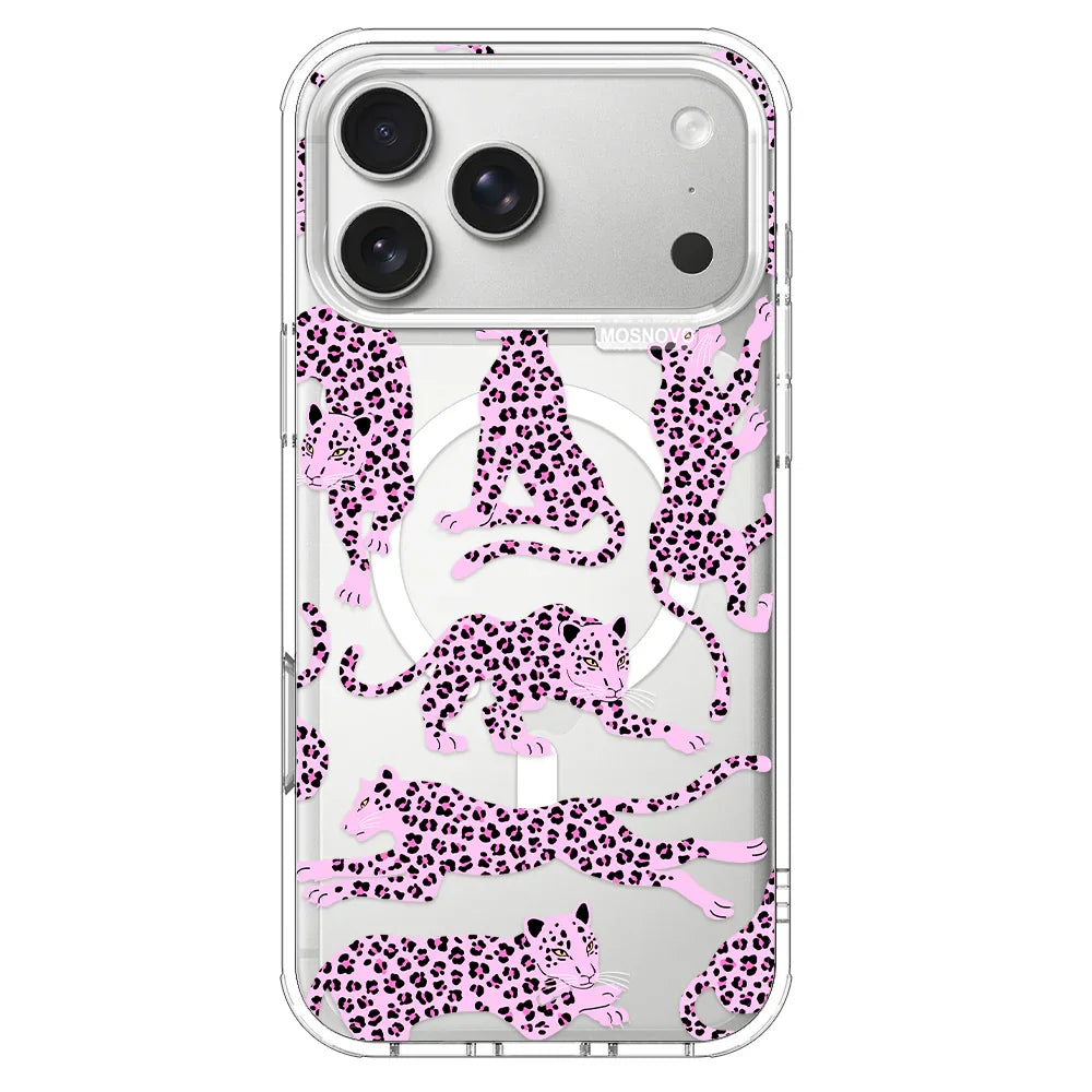 Pink Leopard Phone Case - iPhone 17 Pro Max Case – MOSNOVO