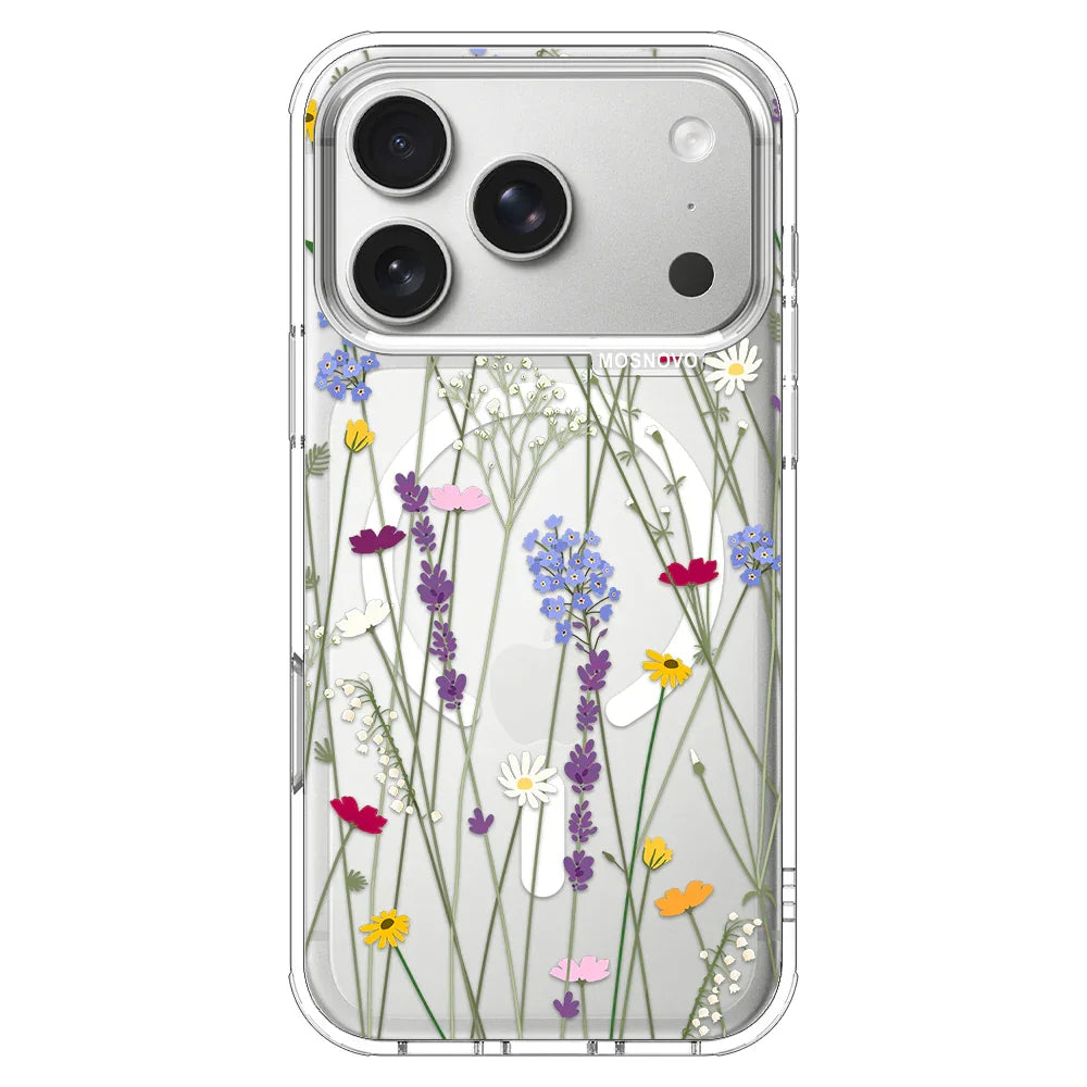 Floral Garden Lavender Daisy Flower Phone Case - iPhone 17 Pro