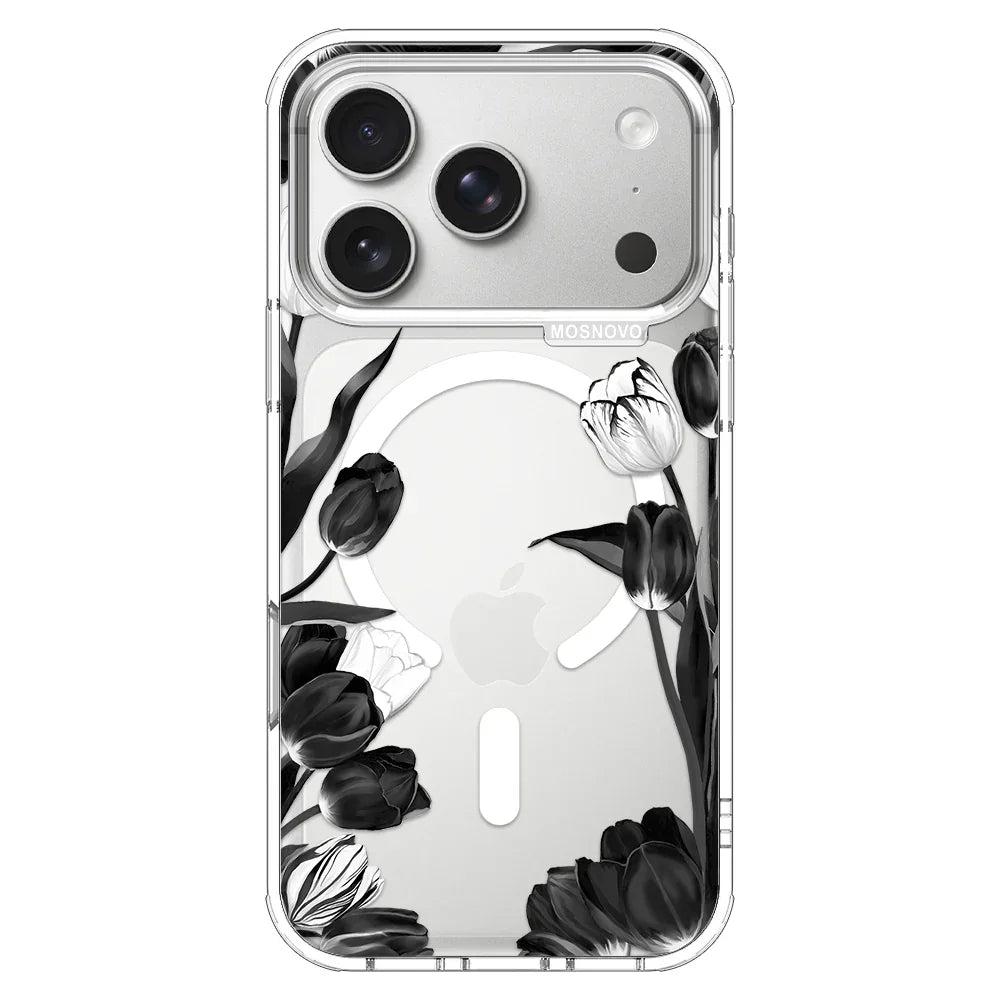 Black Tulips Phone Case - iPhone 17 Pro Case – MOSNOVO