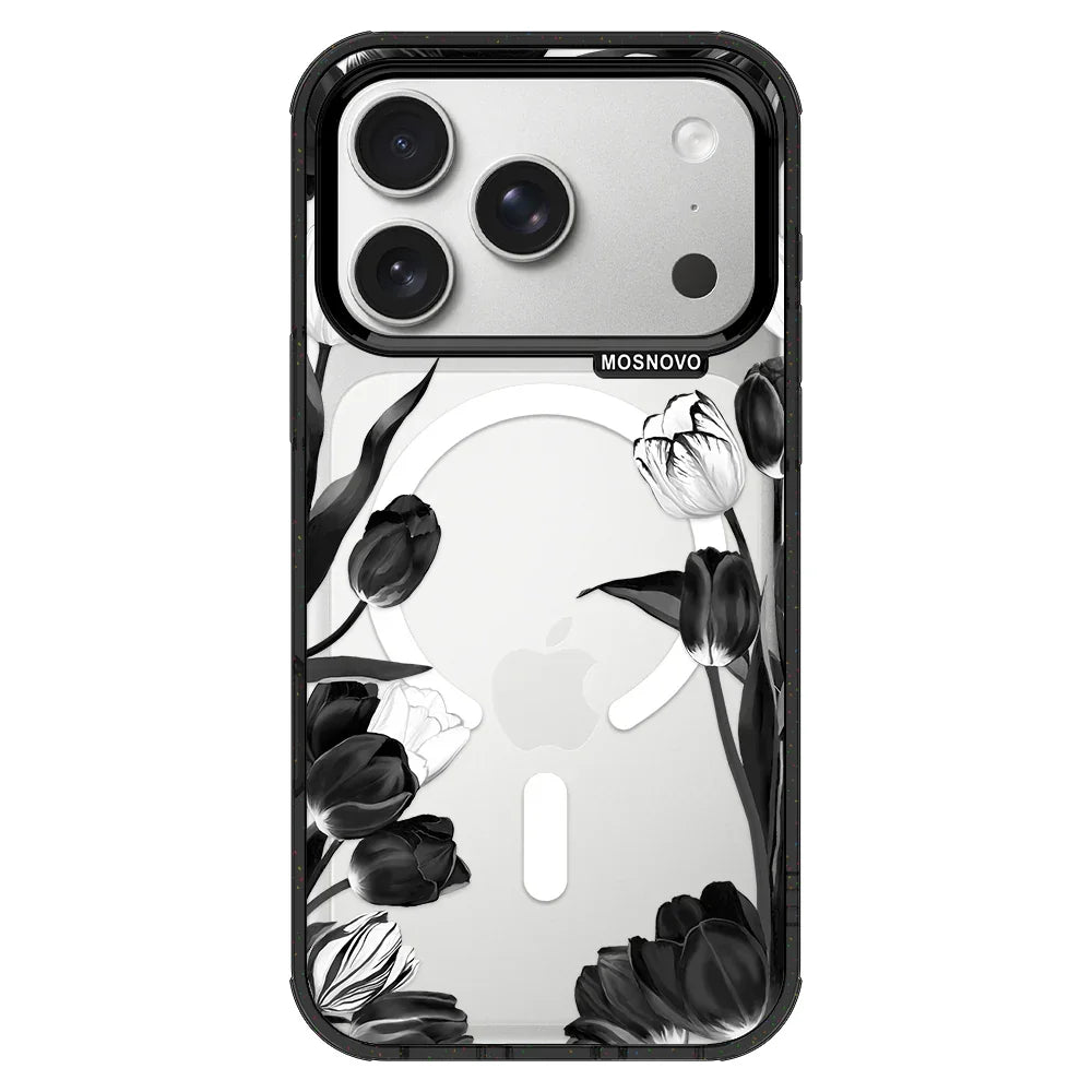 Black Tulips Phone Case - iPhone 17 Pro Case – MOSNOVO