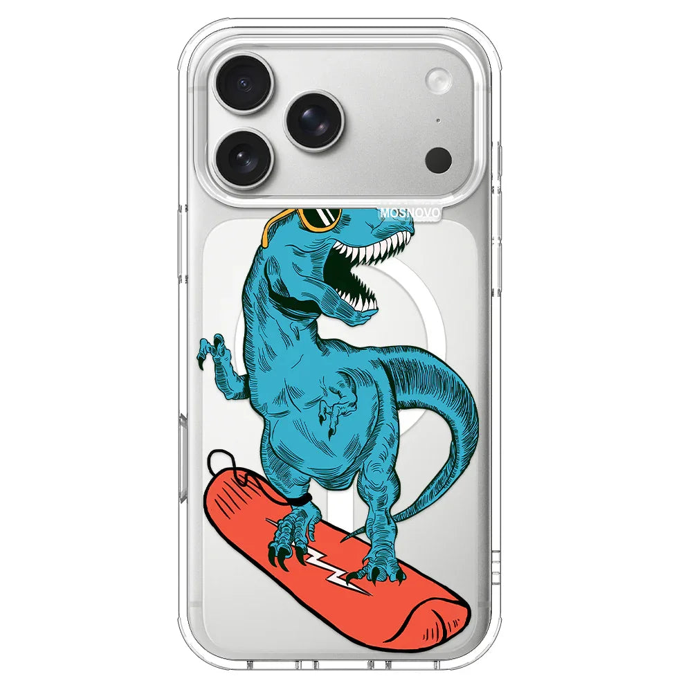 Surfing Dinosaur Phone Case Surfing Dinosaur Phone Case