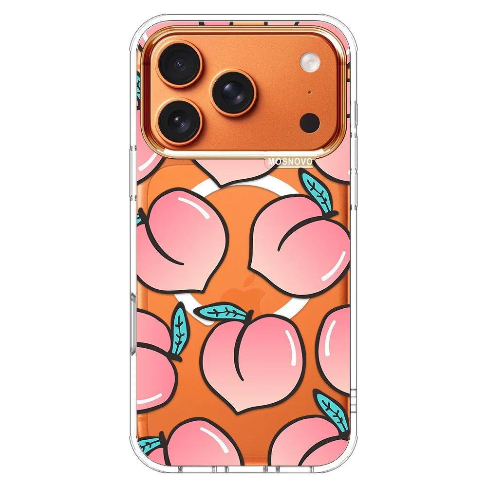 Cute Peach Phone Case - iPhone 17 Pro Case MOSNOVO Cute Peach Phone Case - iPhone 17 Pro Case MOSNOVO