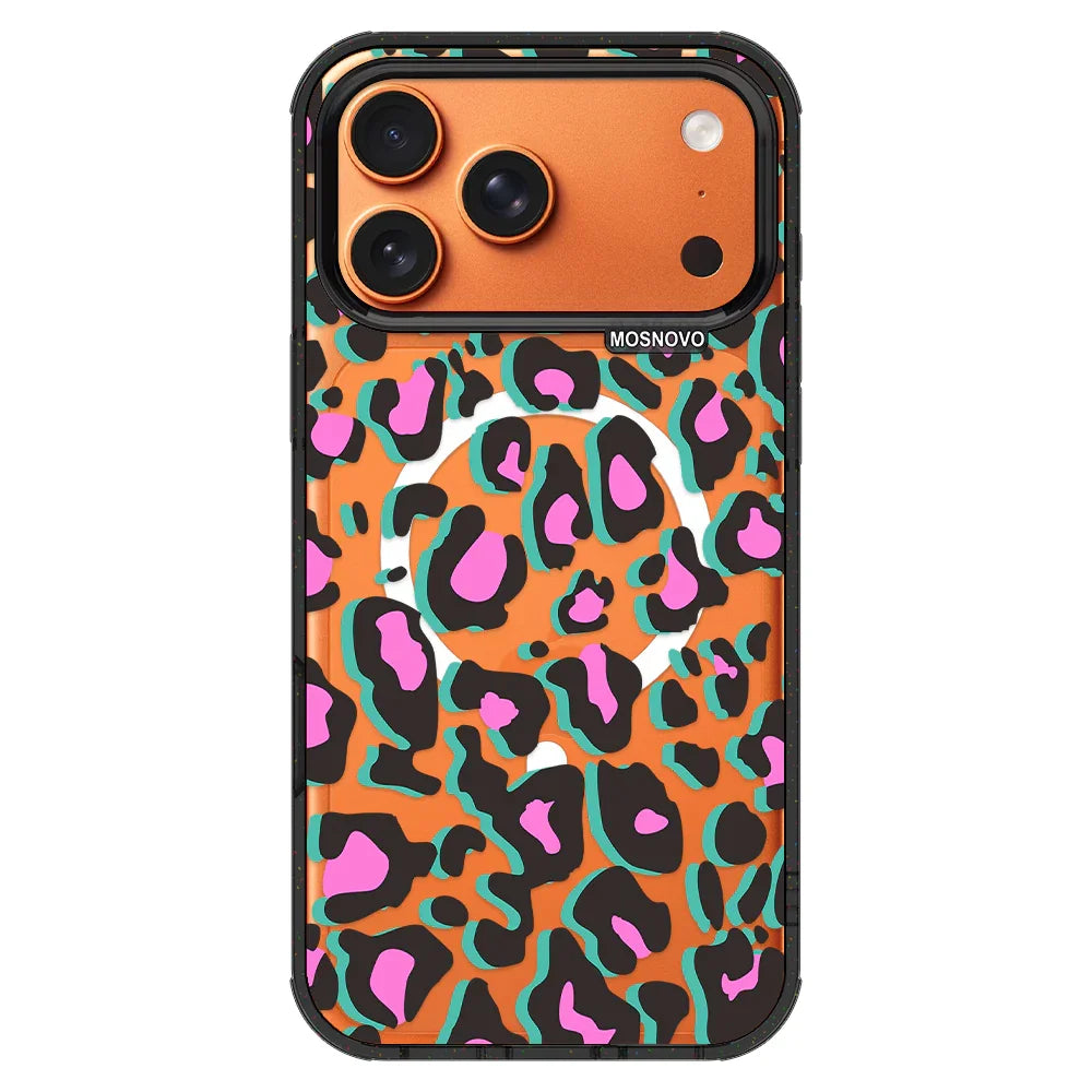 Hot Pink Leopard Print Phone Case - iPhone 17 Pro Max Case – MOSNOVO