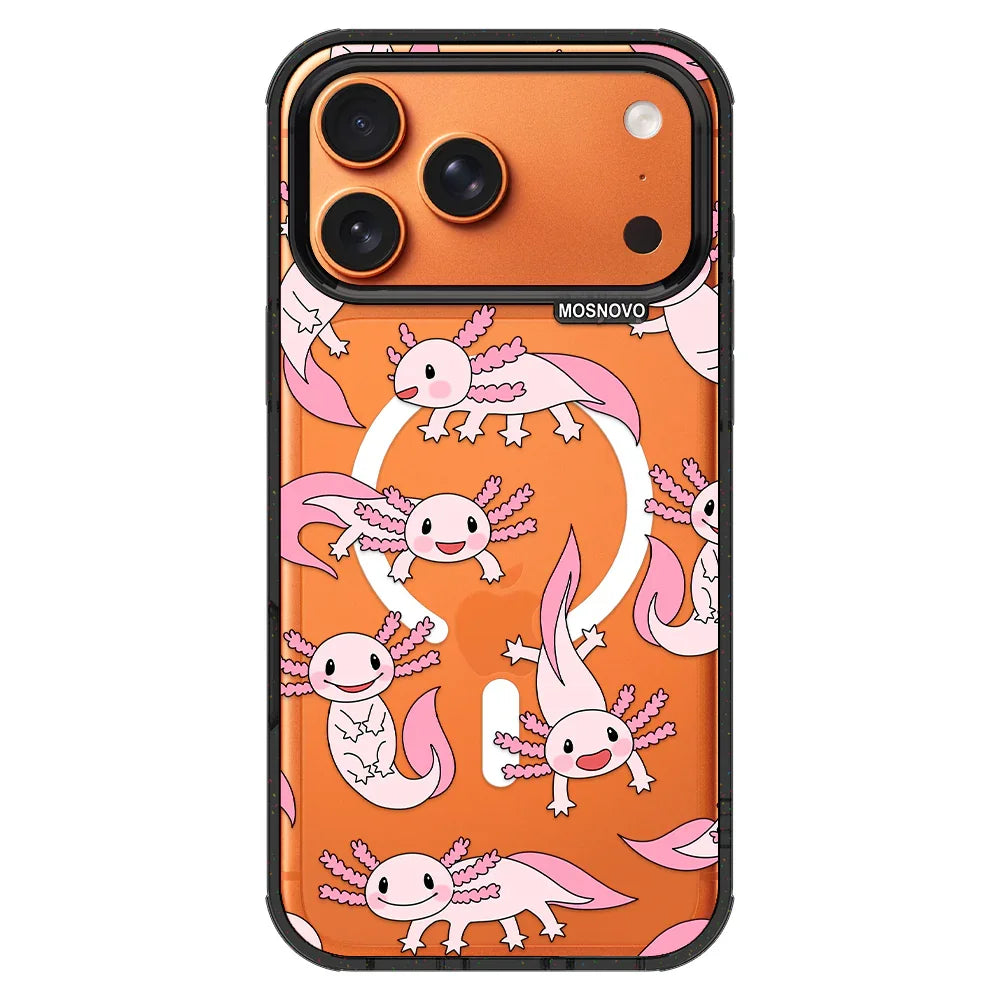 Pink Axolotl Phone Case - iPhone 17 Pro Max Case – MOSNOVO