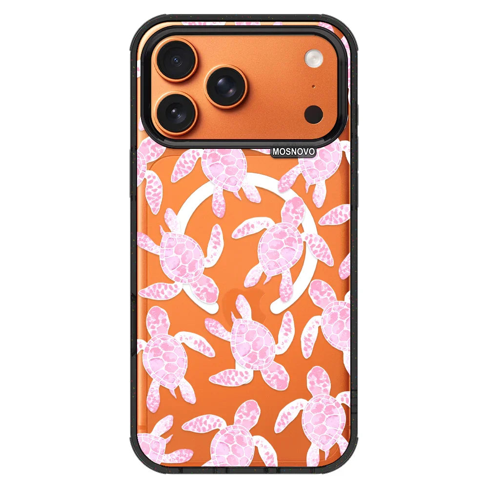 Pink Turtle Phone Case - iPhone 17 Pro Max Case – MOSNOVO