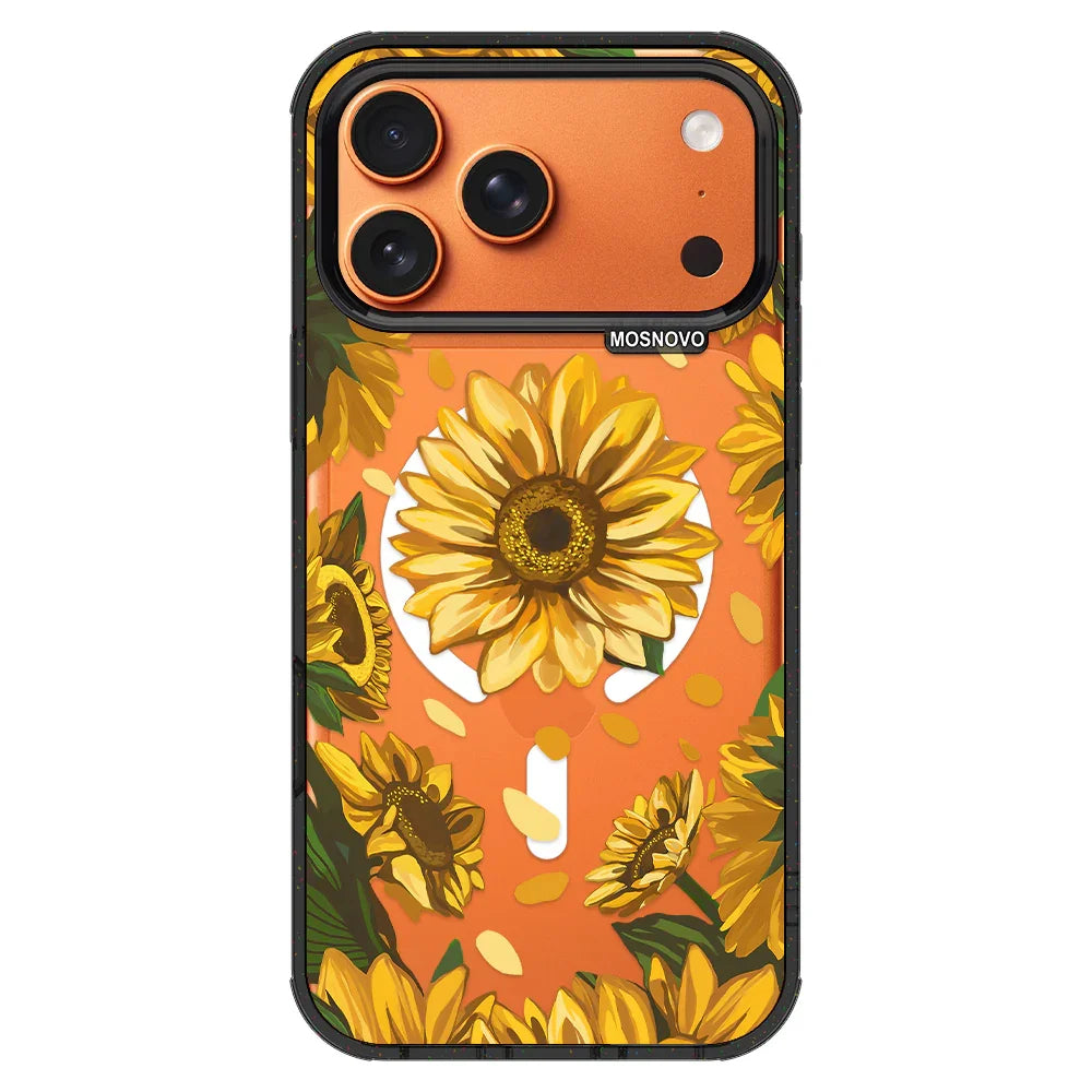Sunflower Garden Phone Case - iPhone 17 Pro Max Case – MOSNOVO