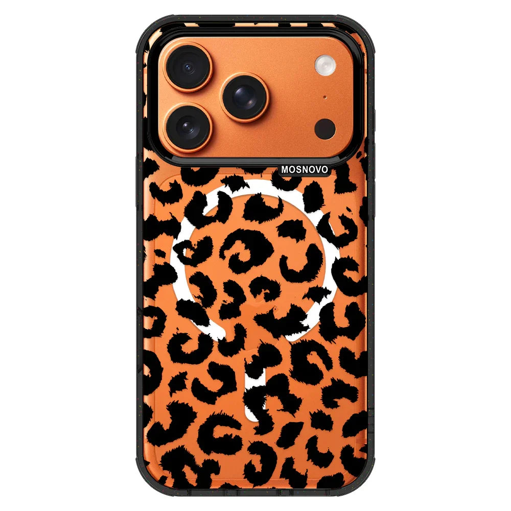 Black Leopard Print Phone Case - iPhone 17 Pro Case – MOSNOVO