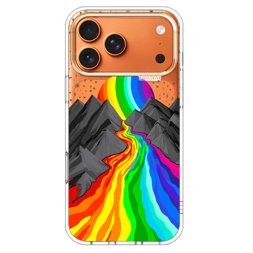 Rainbow Volcano Phone Case - iPhone 17 Pro Max Case – MOSNOVO