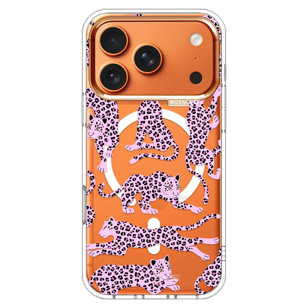 Pink Leopard Phone Case - iPhone 17 Pro Case – MOSNOVO
