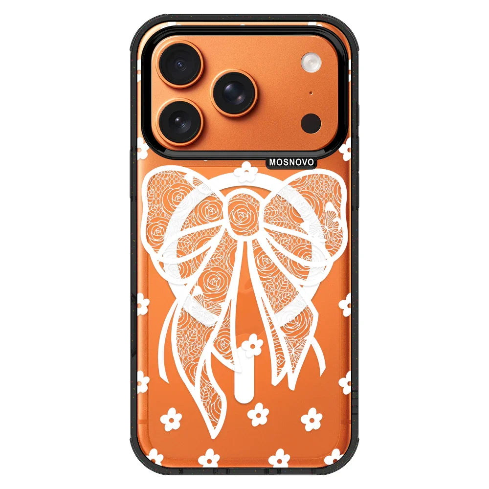 Lacey Bow Phone Case - iPhone 17 Pro Case – MOSNOVO