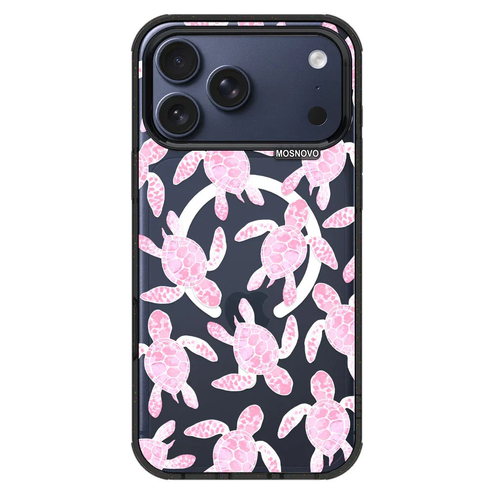 Pink Turtle Phone Case - iPhone 17 Pro Max Case – MOSNOVO