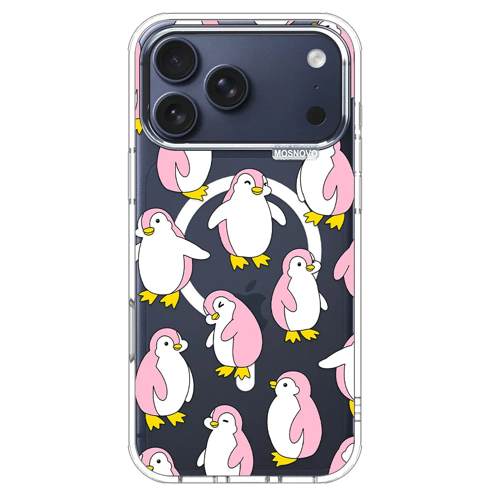 Pink Penguins Phone Case - iPhone 17 Pro Max Case – MOSNOVO