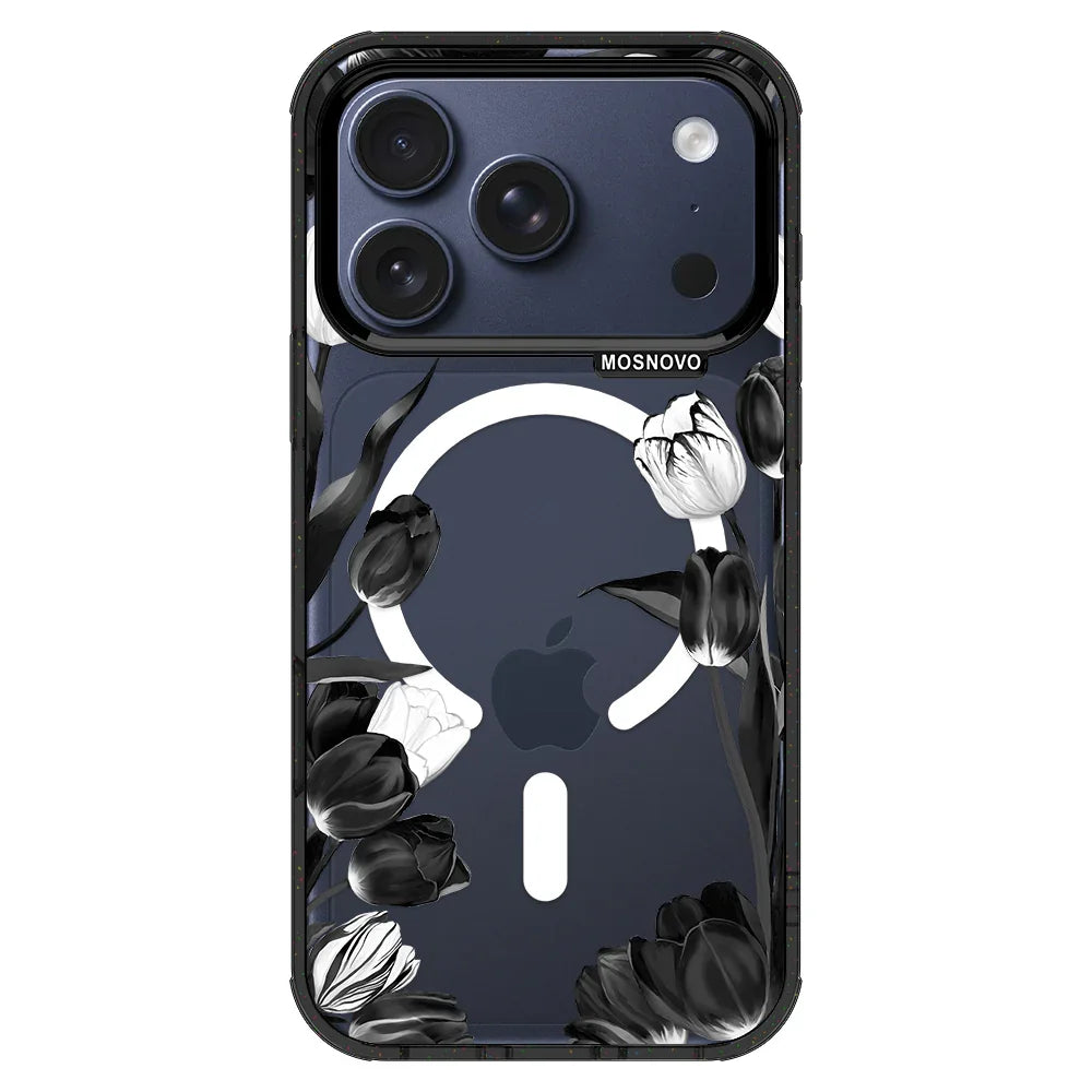 Black Tulips Phone Case - iPhone 17 Pro Case – MOSNOVO