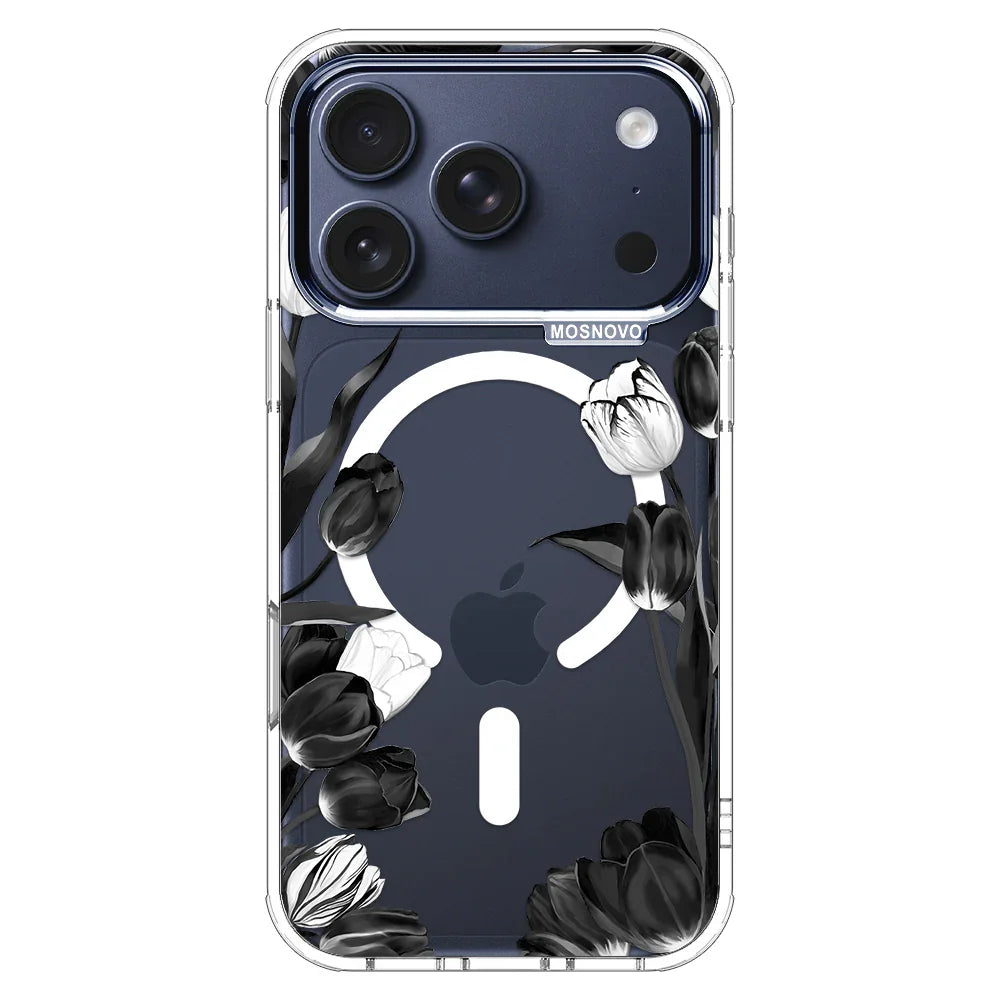 Black Tulips Phone Case - iPhone 17 Pro Case – MOSNOVO