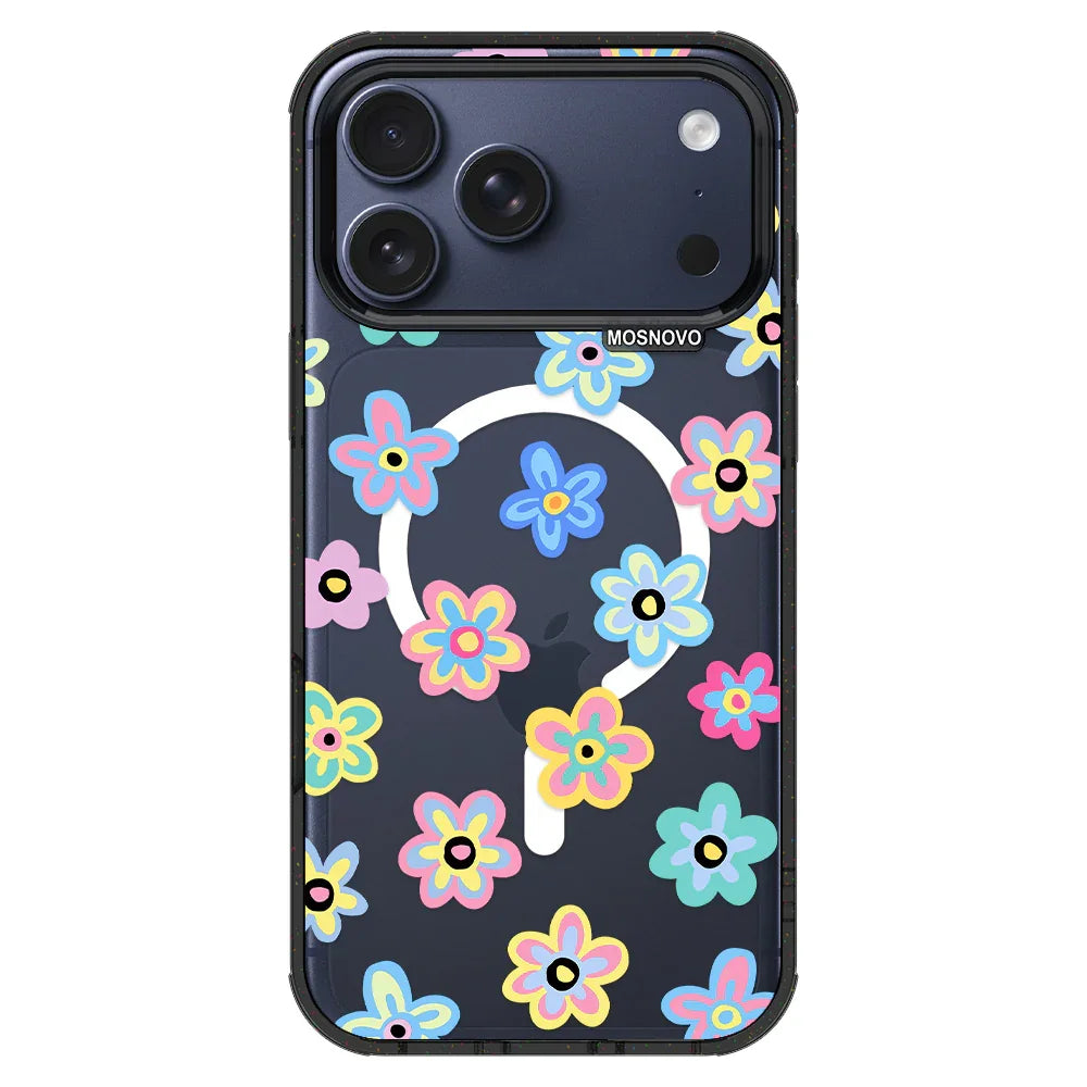 Groovy Flower Phone Case - iPhone 17 Pro Max Case – MOSNOVO