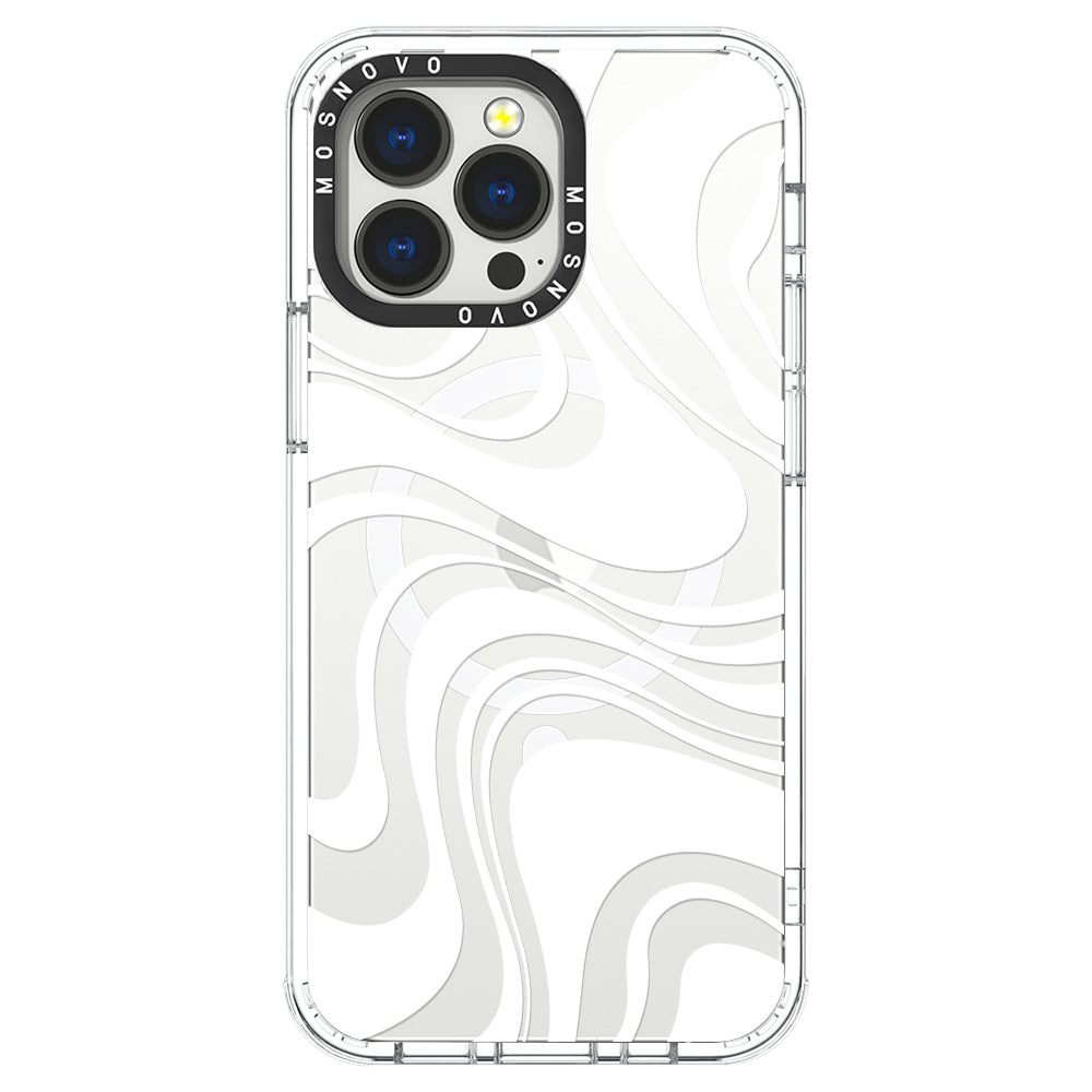 White Swirl Phone Case - iPhone 13 Pro Case