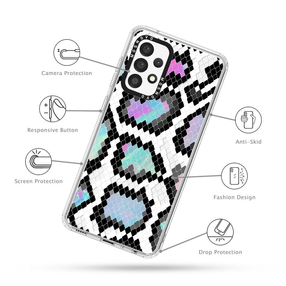Aurora Snake Print Phone Case - Samsung Galaxy A52 & A52 Case - MOSNOVO