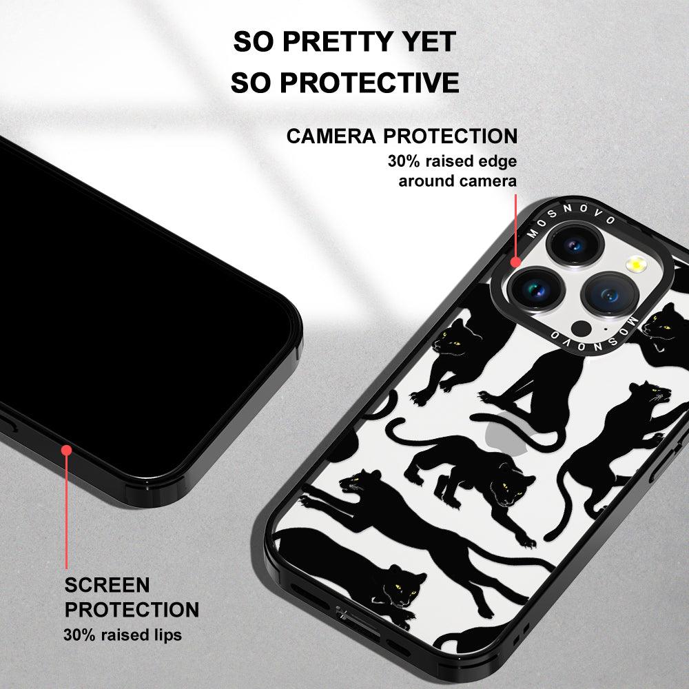 Black Panther Phone Case - iPhone 14 Pro Case - MOSNOVO