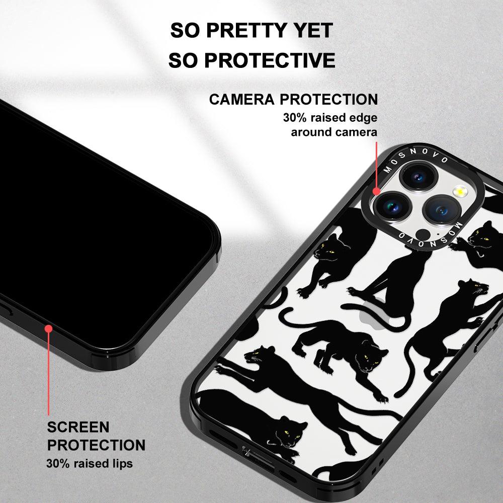 Black Panther Phone Case - iPhone 14 Pro Max Case - MOSNOVO